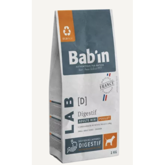 Bab'in mini adulte digestif - Poulet 6kg